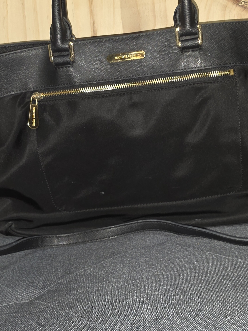 Michael Kors Black Crossbody Bag with Gold Hardware